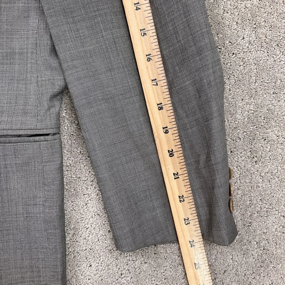 Urbis Blazer‎ Men 44R Light Gray Double Breasted Vitale Barberis Canonico Italy